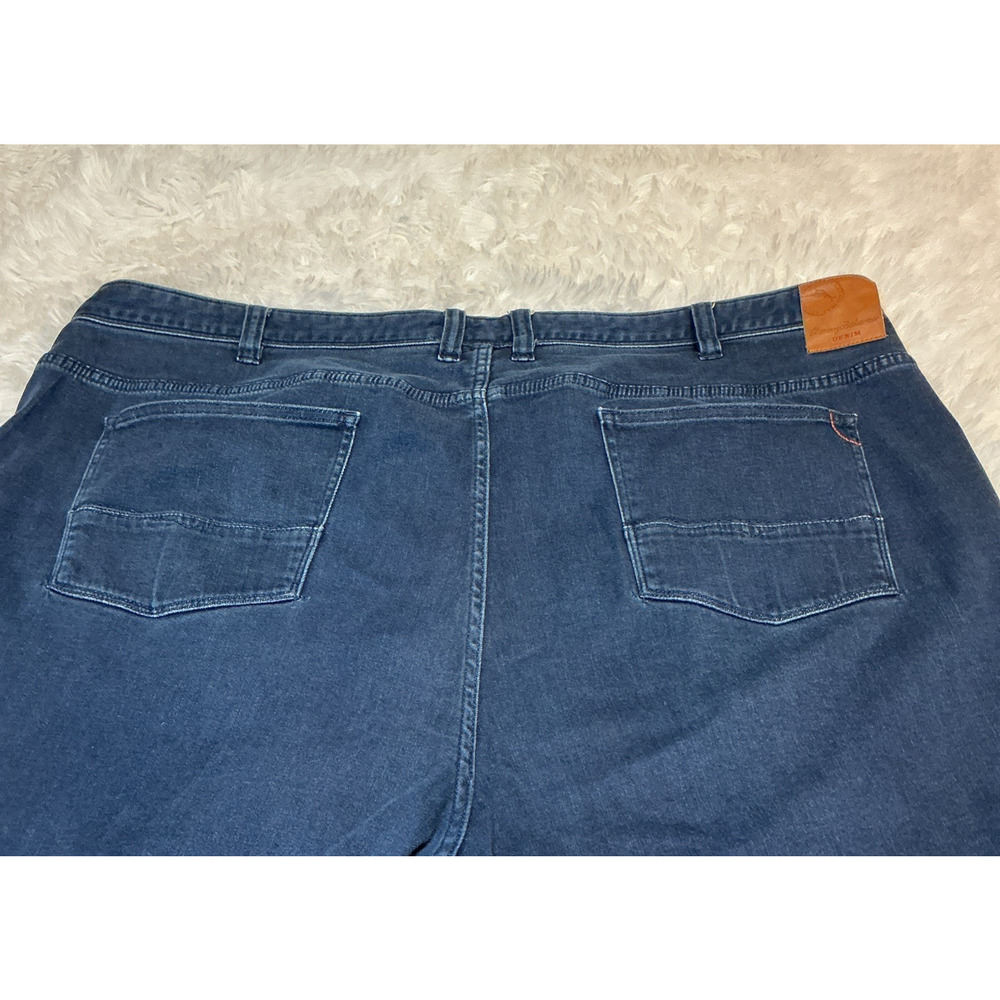 Tommy Bahama Mens 50x32 altered Dark Denim Boot Cut Jeans - Picture 9 of 9